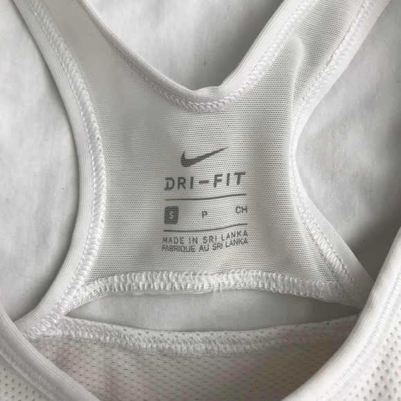Nike white mesh Dri-fit sports bra - Picture 2 of 3
